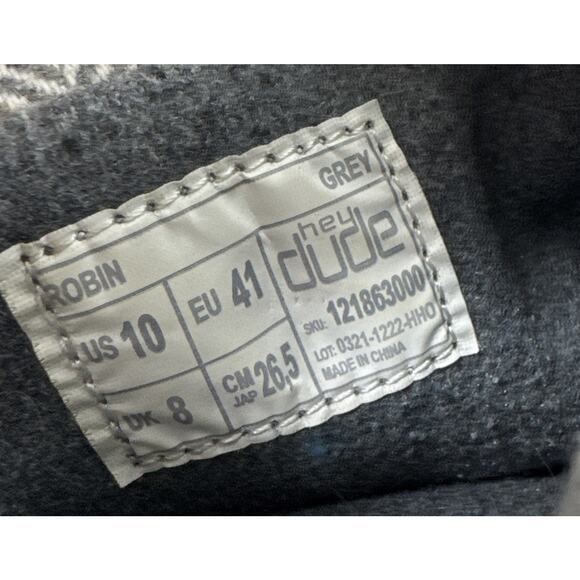 Hey Dude Women’s Robin Gray Pull-On Boots Sz 10/EU 41 Slip On Adjustable EUC - Picture 6 of 8